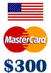 گیفت کارت مستر 300 دلاری امریکا (تحویل ۴۸ ساعته)