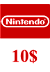 گیفت کارت 10 دلاری نینتندو امریکا Nintendo E Shop
