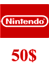 گیفت کارت 50 دلاری نینتندو امریکا Nintendo E Shop